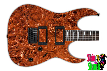  Guitar Skin Woodshop Exotic Burlred 
