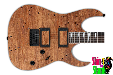  Guitar Skin Woodshop Exotic Worm 