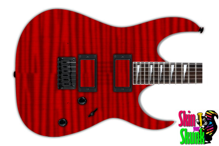  Guitar Skin Woodshop Flame Blood 