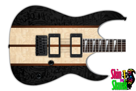  Guitar Skin Woodshop Stripes Blackthick 